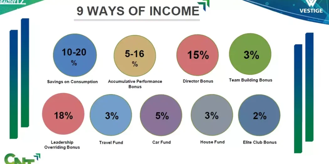 What is vestige income plan 9 ways