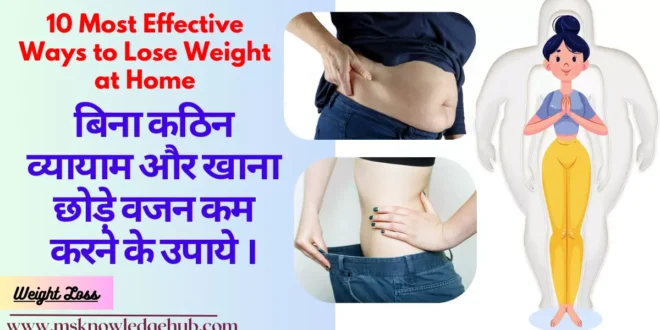Ways to lose weight at home journey